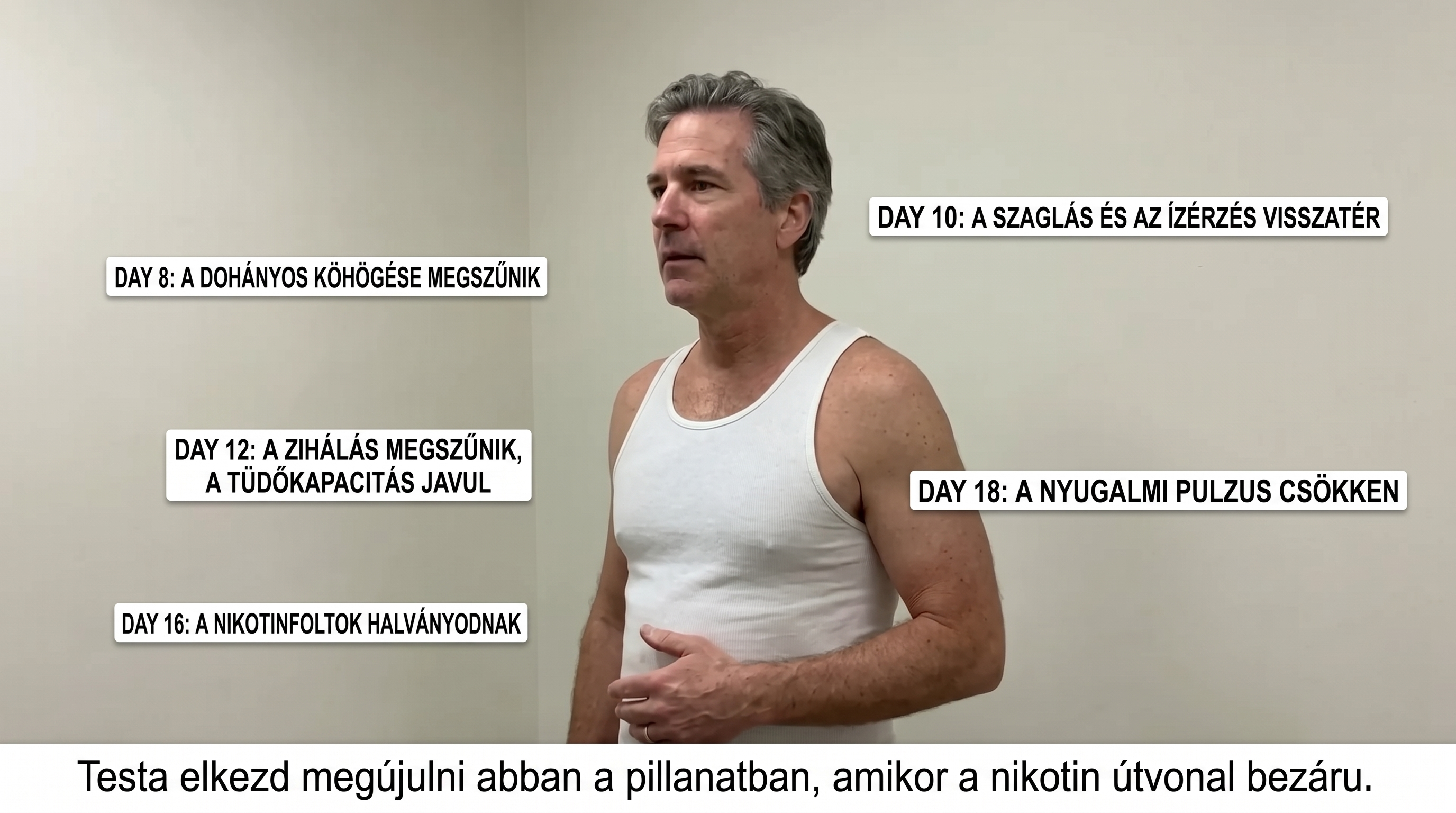 Infografika: co dzieje się z ciałem 8., 10., 12., 16. i 18. dnia